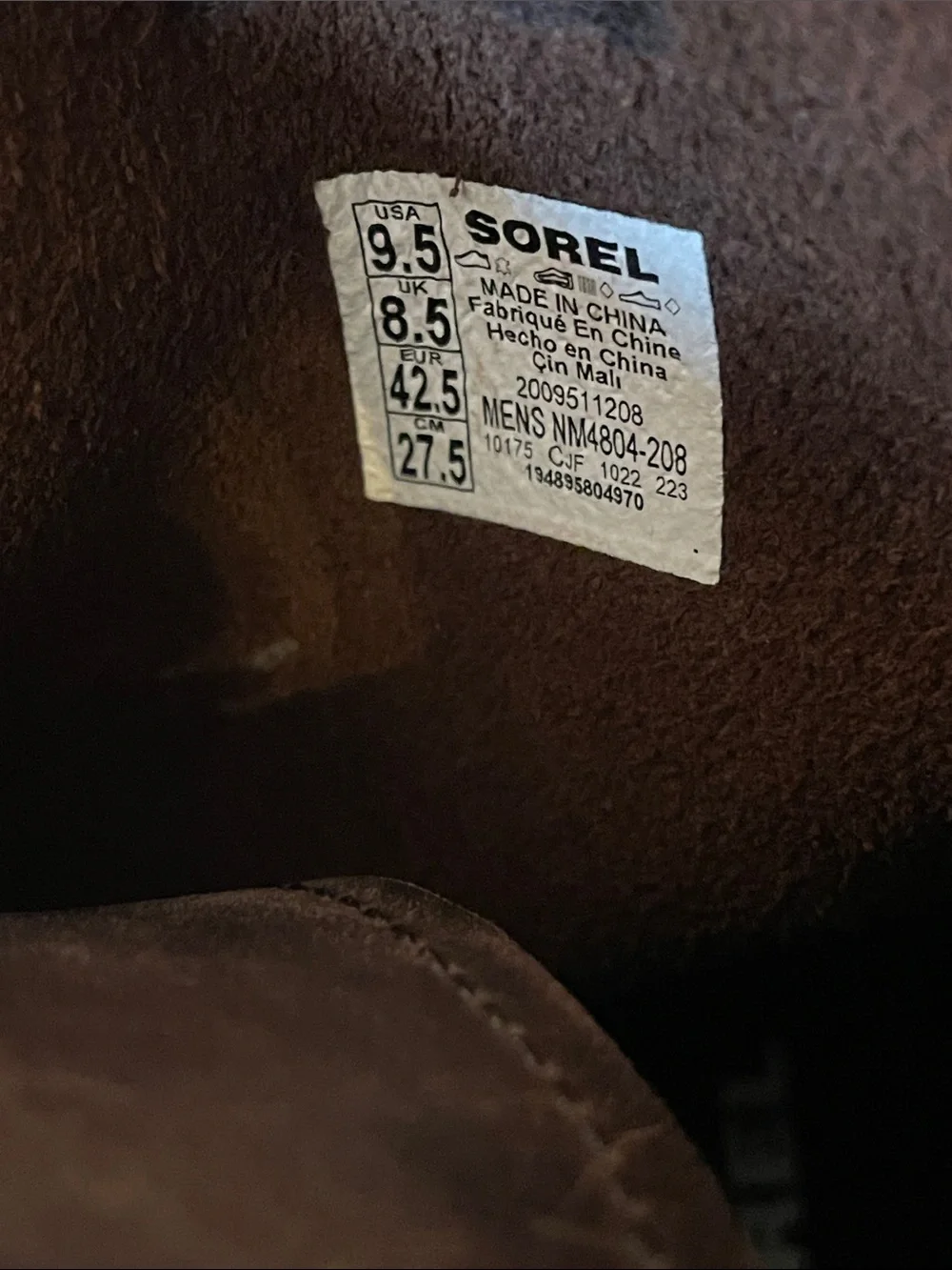 Sorel High Line Combat Boots Men's Brown Leather Lace-Up Chukka